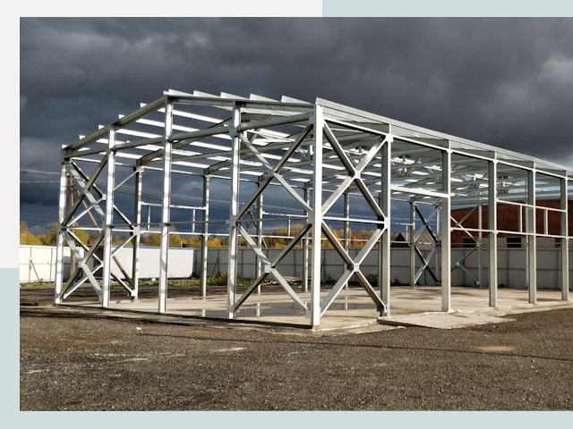 Двускатные ангары в Ногинск от 608 руб. за квадрат