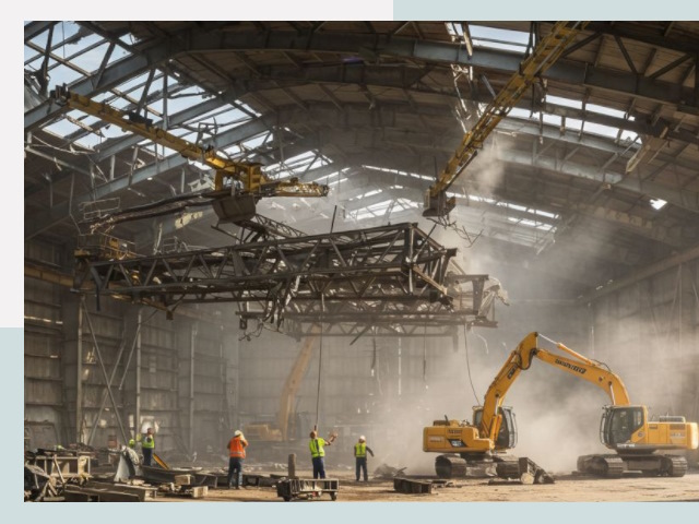 Демонтаж ангаров в Ногинске от 608 руб. за м²