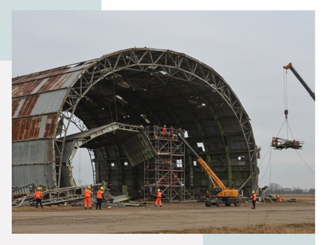 Демонтаж ангаров в Ногинске